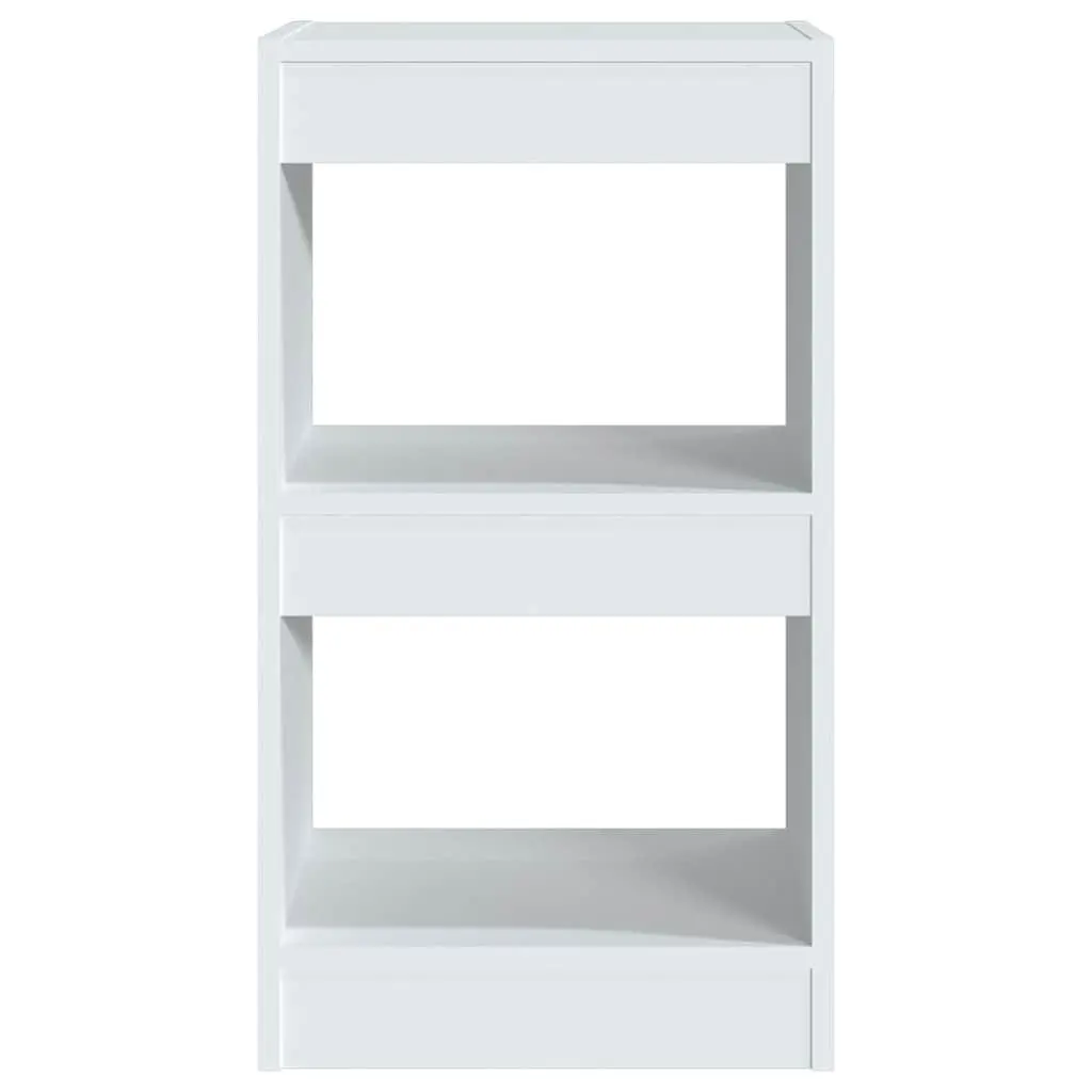 White Book Cabinet Room Divider Storage Shelving Unit 40x30x72cm