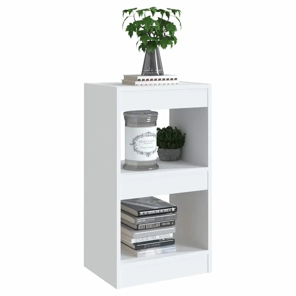 White Book Cabinet Room Divider Storage Shelving Unit 40x30x72cm