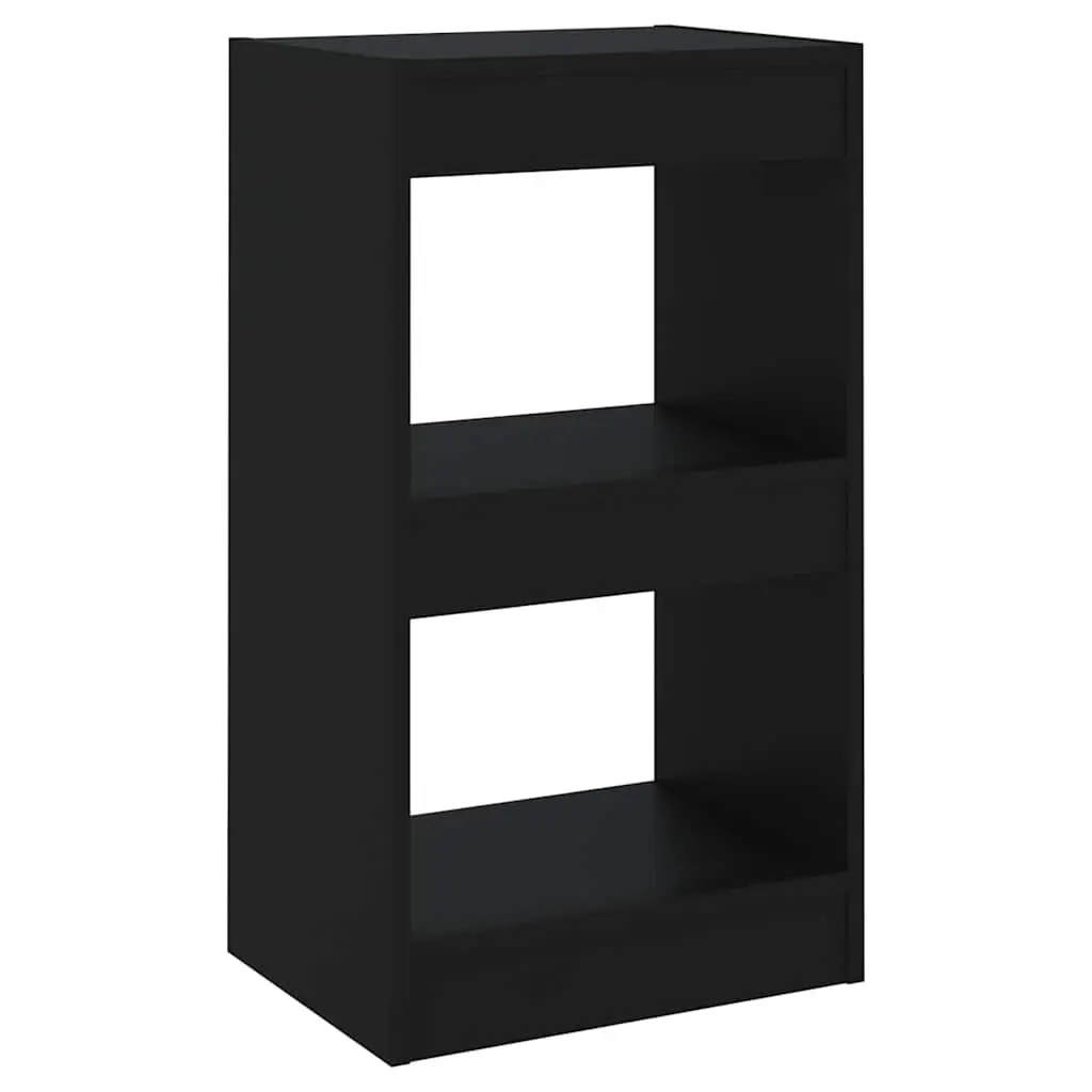 Black Book Cabinet and Room Divider 40x30x72cm