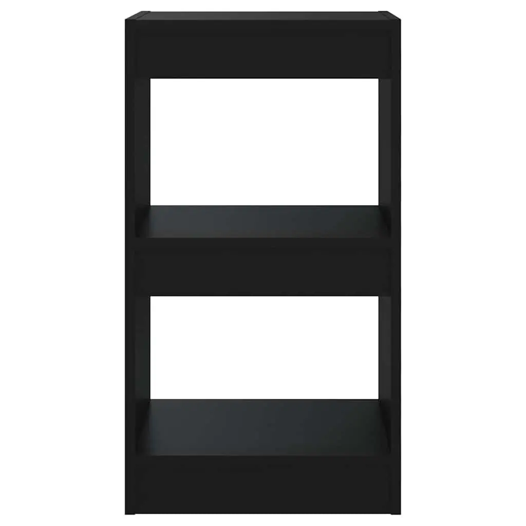 Black Book Cabinet and Room Divider 40x30x72cm