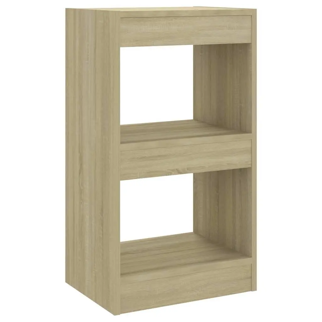 Book Cabinet Room Divider Sonoma Oak Brown 40x30x72cm Storage Shelving Unit