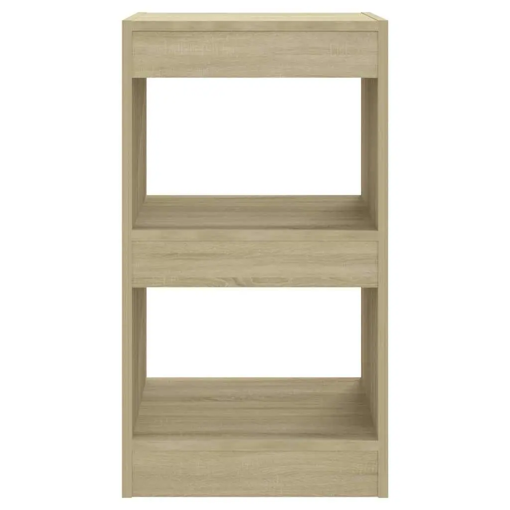Book Cabinet Room Divider Sonoma Oak Brown 40x30x72cm Storage Shelving Unit