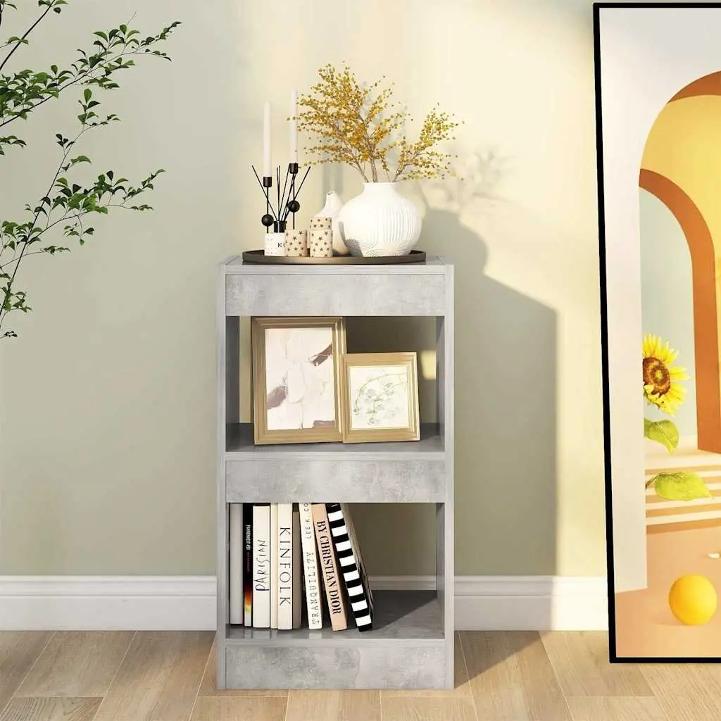 Book Cabinet Grey Room Divider Shelving Unit Storage Bookcase Shelf