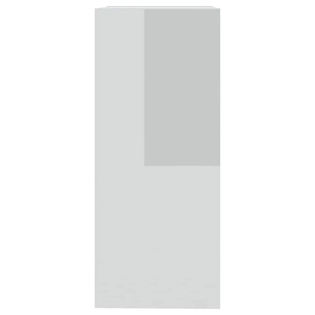 Storage Shelf High Gloss White Book Cabinet Room Divider 40x30x72cm
