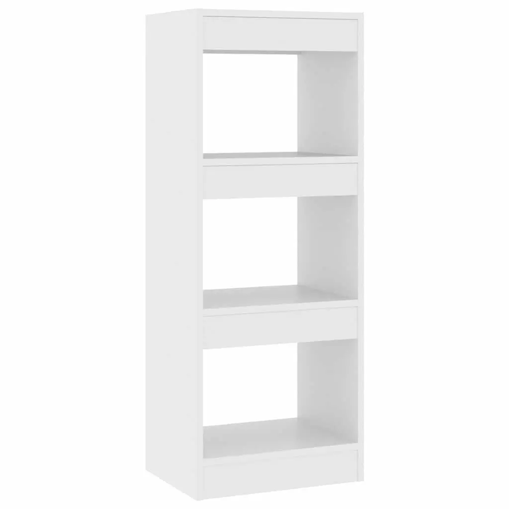 Book Cabinet Room Divider Engineered Wood White Storage Organiser 40x30x103cm