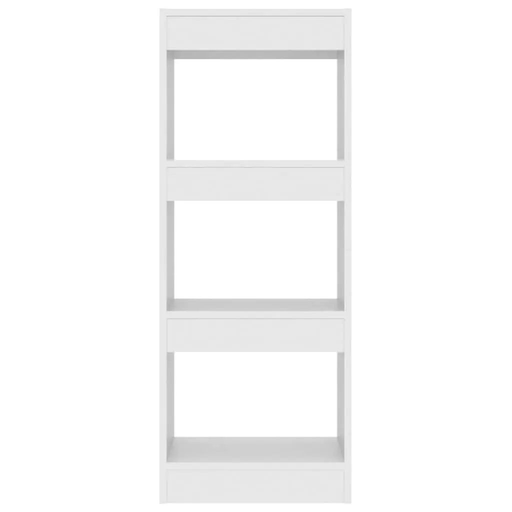 Book Cabinet Room Divider Engineered Wood White Storage Organiser 40x30x103cm