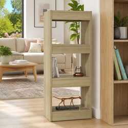 Warm Brown Wooden Book Cabinet Room Divider
