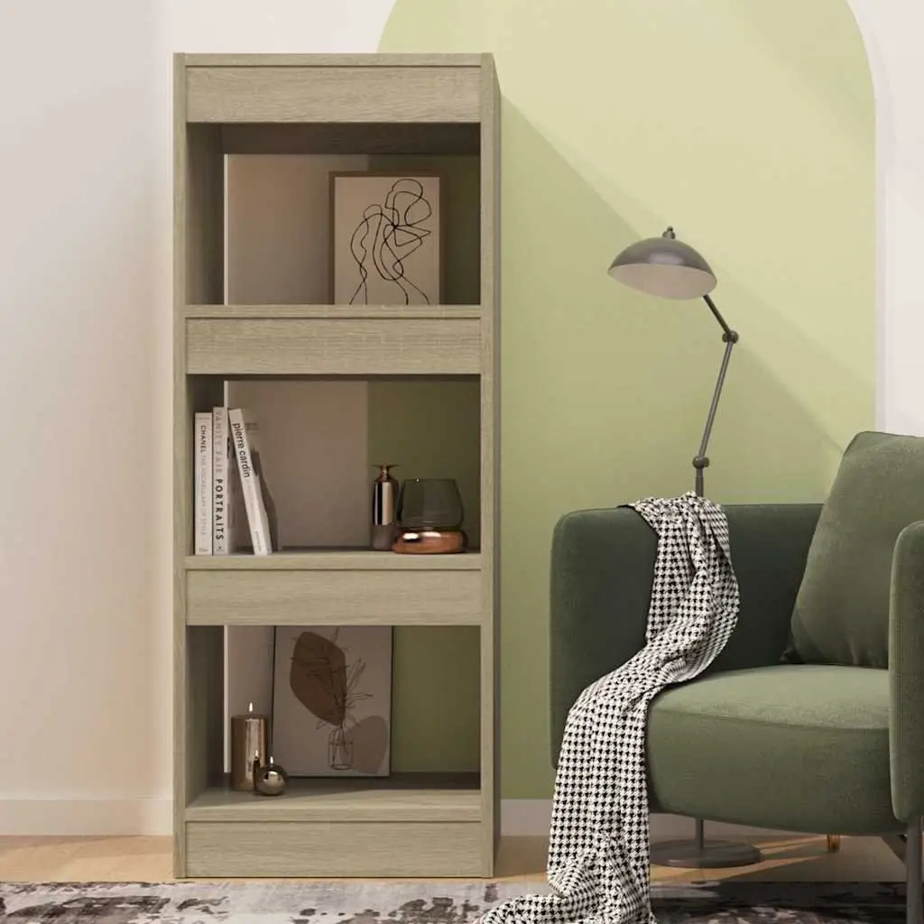 Book Cabinet Room Divider Brown Wooden Shelving Unit Storage Organiser