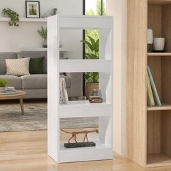 White High Gloss Book Cabinet Room Divider
