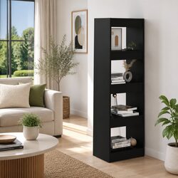 Elegant Black Book Cabinet for Stylish Storage