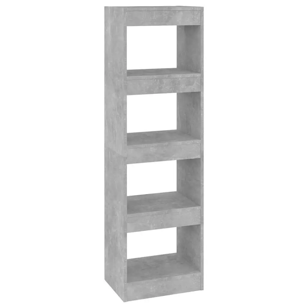 Book Cabinet Grey Shelving Unit Storage Bookcase Room Divider Standing Shelf