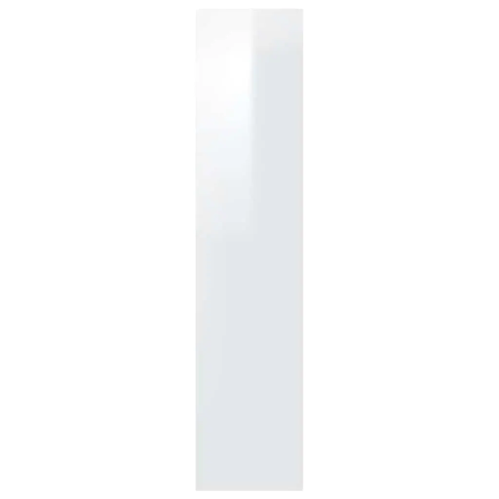 Book Cabinet Room Divider White Gloss Storage Bookshelf Display Organiser 40 x 30 x 135 cm