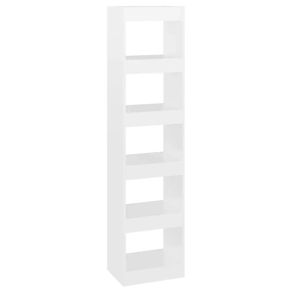 High Gloss White Book Cabinet Room Divider