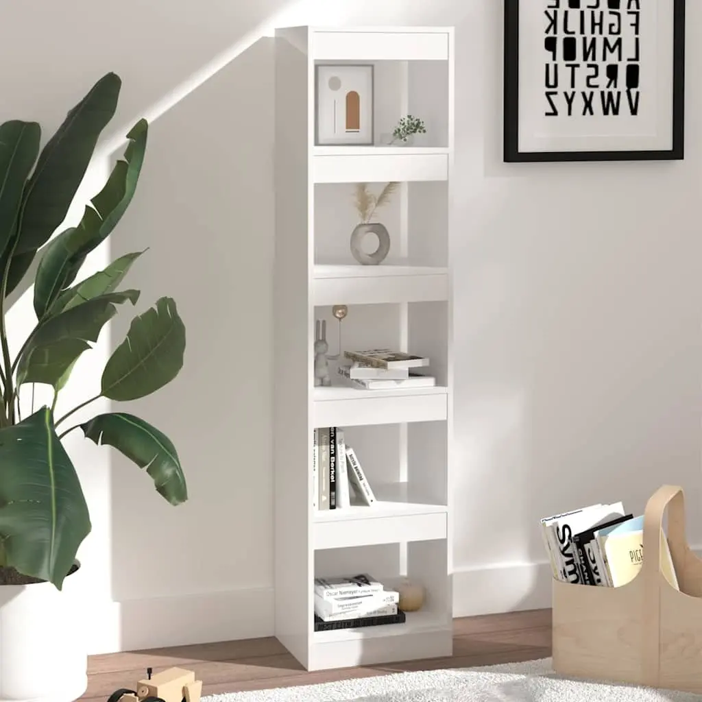 High Gloss White Book Cabinet Room Divider