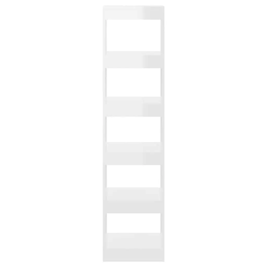High Gloss White Book Cabinet Room Divider
