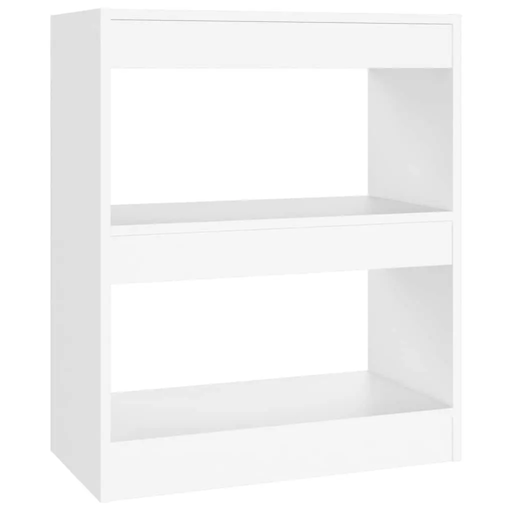 Book Cabinet White 60x30x72cm Storage Room Divider Shelving Unit