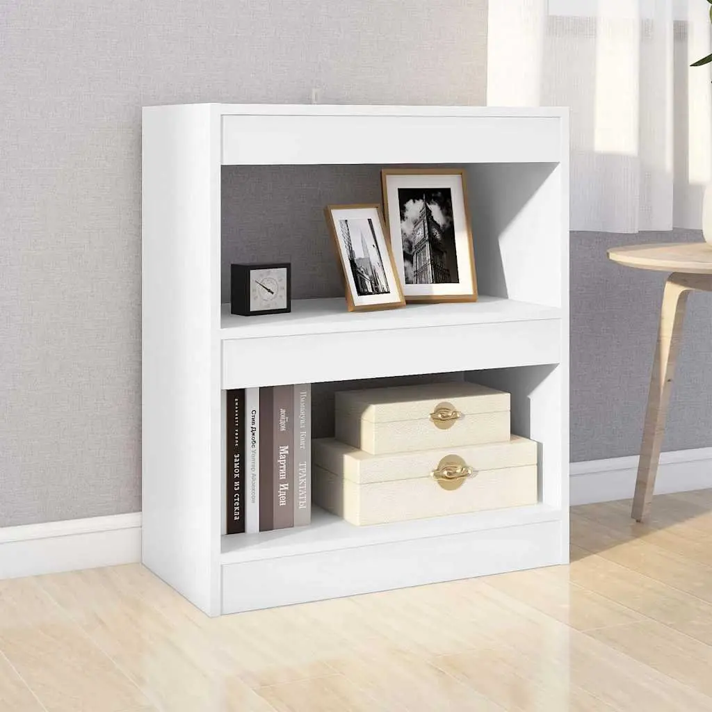Book Cabinet White 60x30x72cm Storage Room Divider Shelving Unit