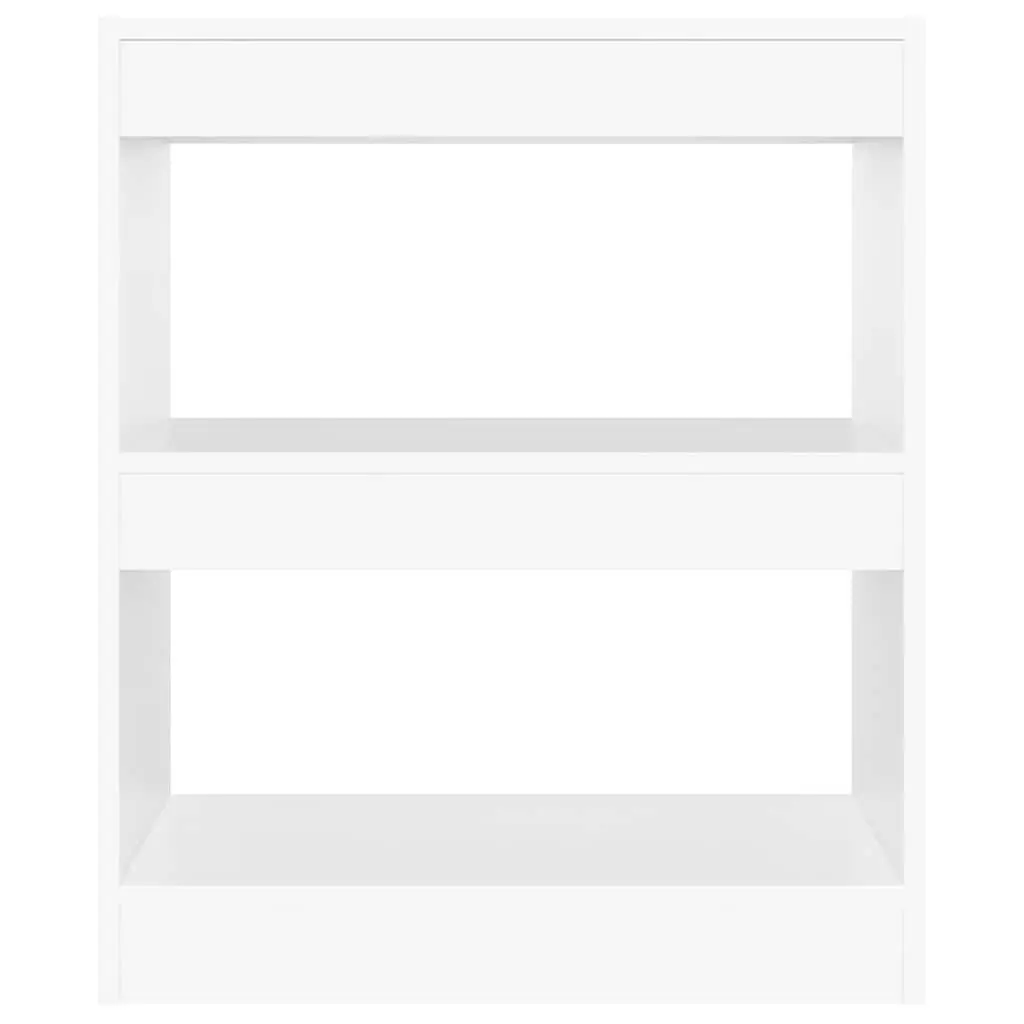 Book Cabinet White 60x30x72cm Storage Room Divider Shelving Unit