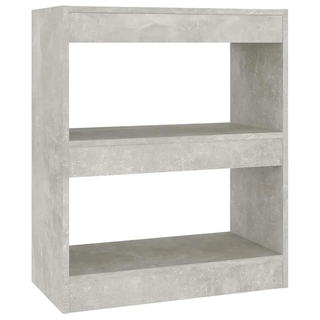 Bookcase Grey Storage Cabinet Room Divider Organiser 60W x 30D x 72H cm