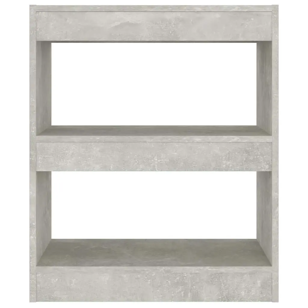 Bookcase Grey Storage Cabinet Room Divider Organiser 60W x 30D x 72H cm