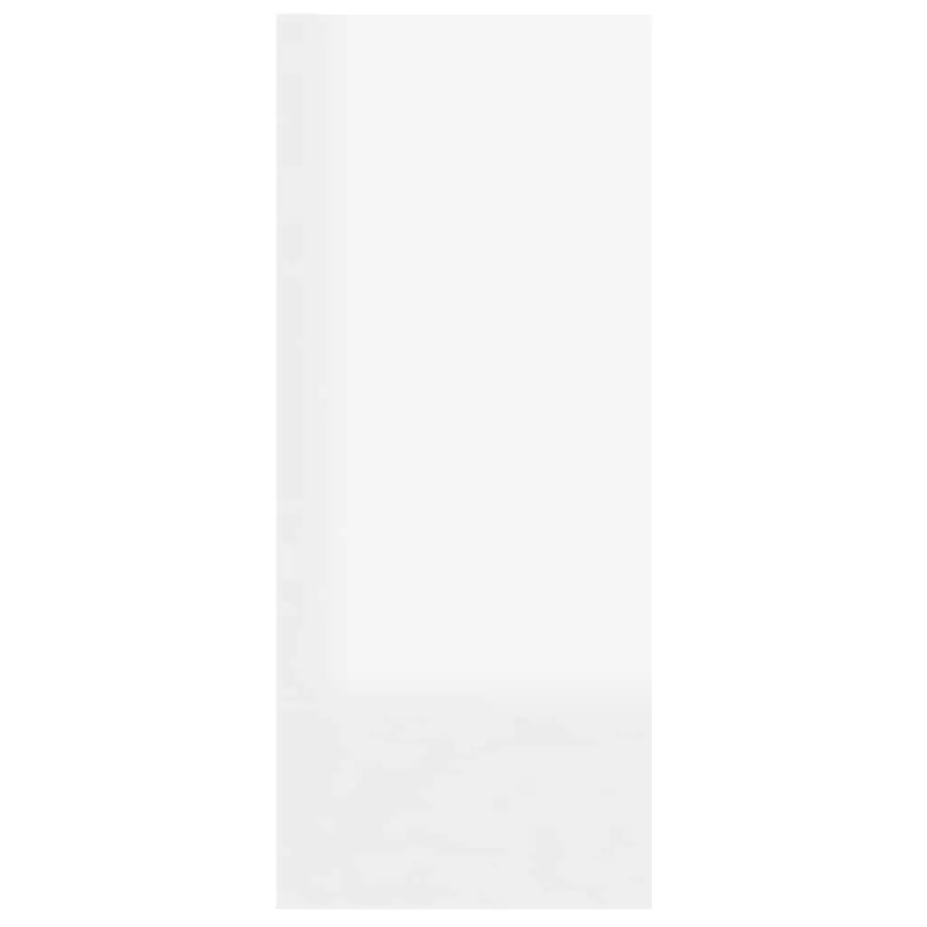 White High Gloss Bookcase Room Divider Storage Organizer 60cm Shelf