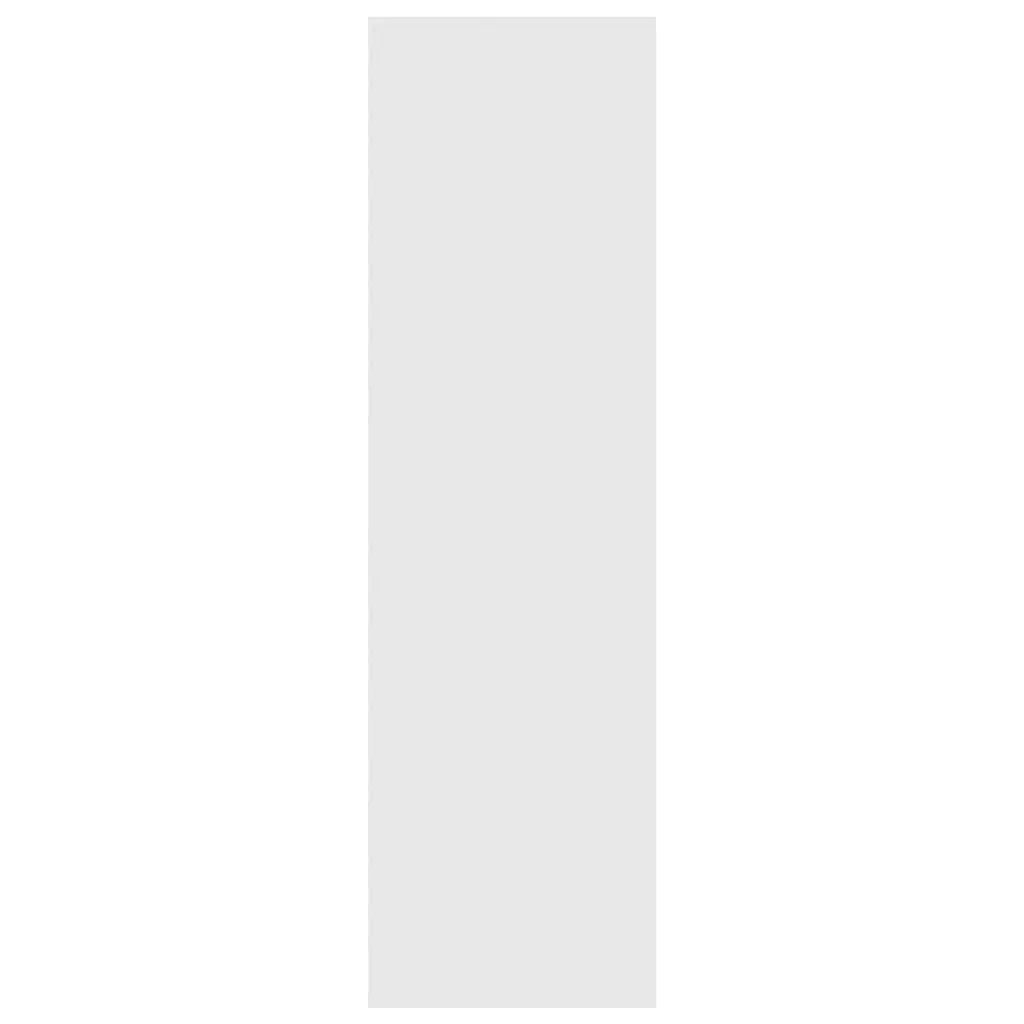 White Wooden Book Cabinet Room Divider for Living Spaces