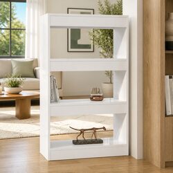High Gloss White Book Cabinet Room Divider