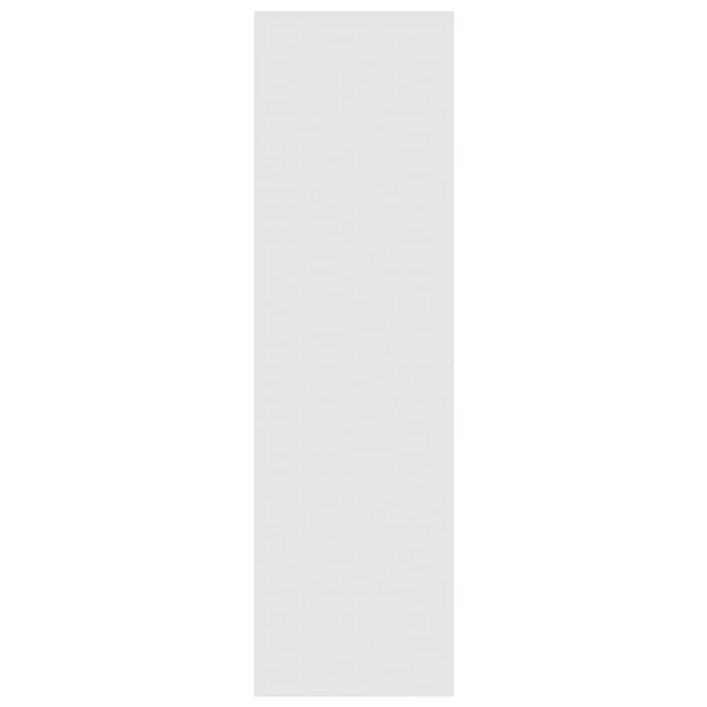 Book Cabinet Room Divider High Gloss White Storage Unit 60W x 30D x 103H cm Engineered Wood