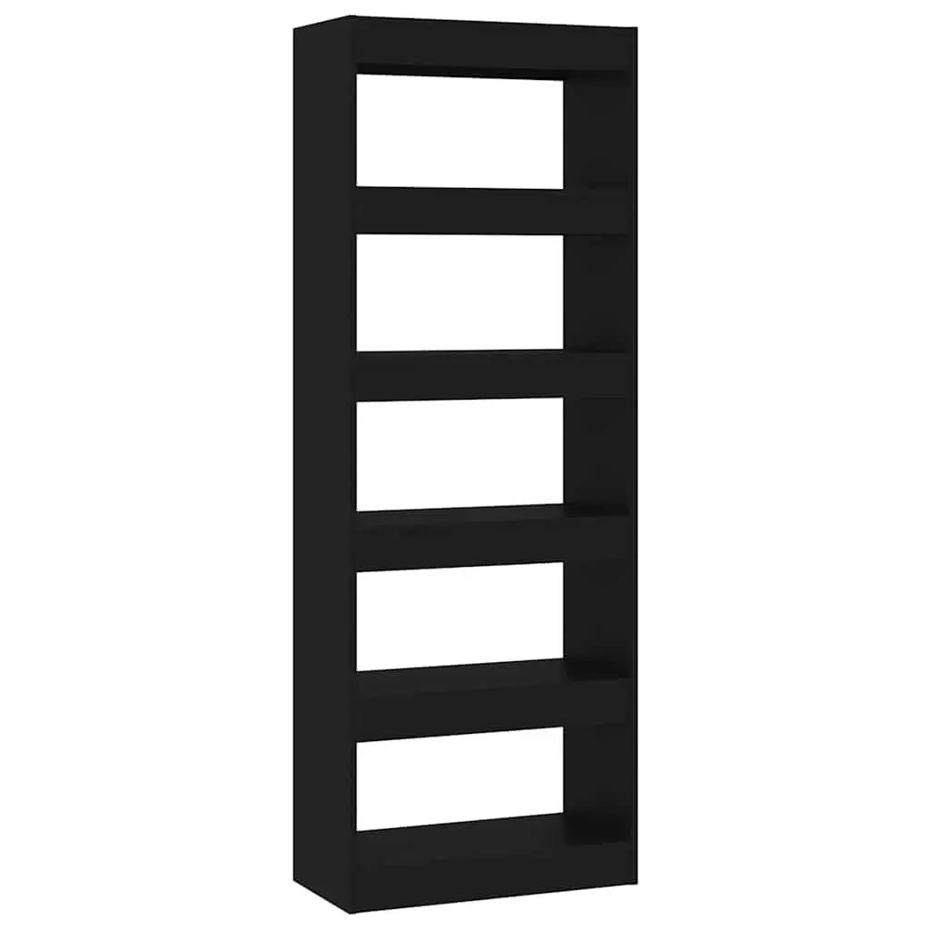 Black Book Cabinet Room Divider 60x30x166 cm