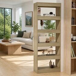 Sonoma Oak Book Cabinet Room Divider Storage Shelf