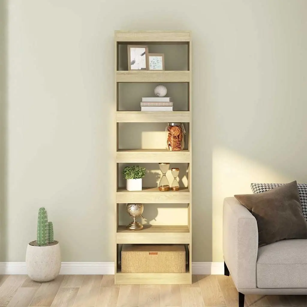 Wooden Book Cabinet Room Divider for Living Spaces