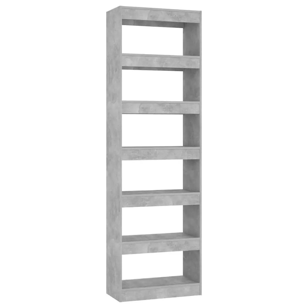 Grey Book Cabinet Room Divider Shelving Unit 60x30x198cm