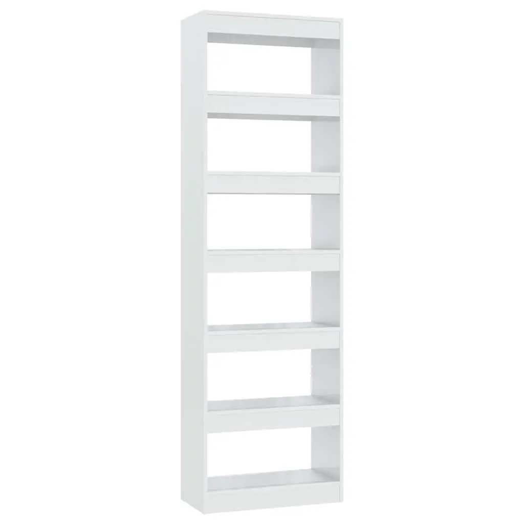 High Gloss White Book Cabinet and Room Divider