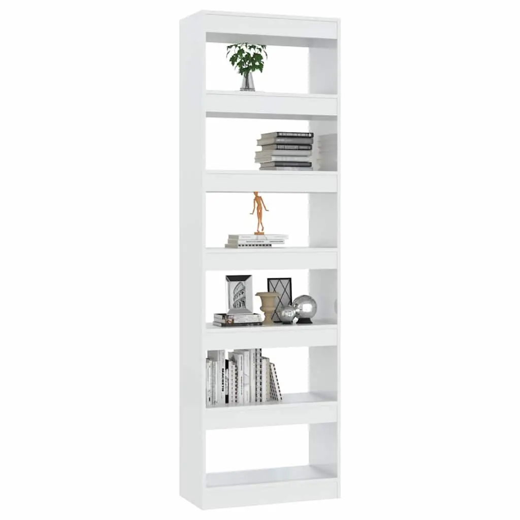 High Gloss White Book Cabinet and Room Divider
