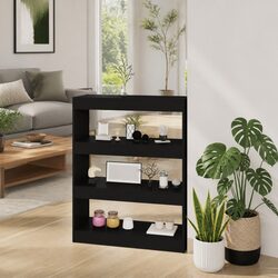 Black Book Cabinet Storage and Room Divider