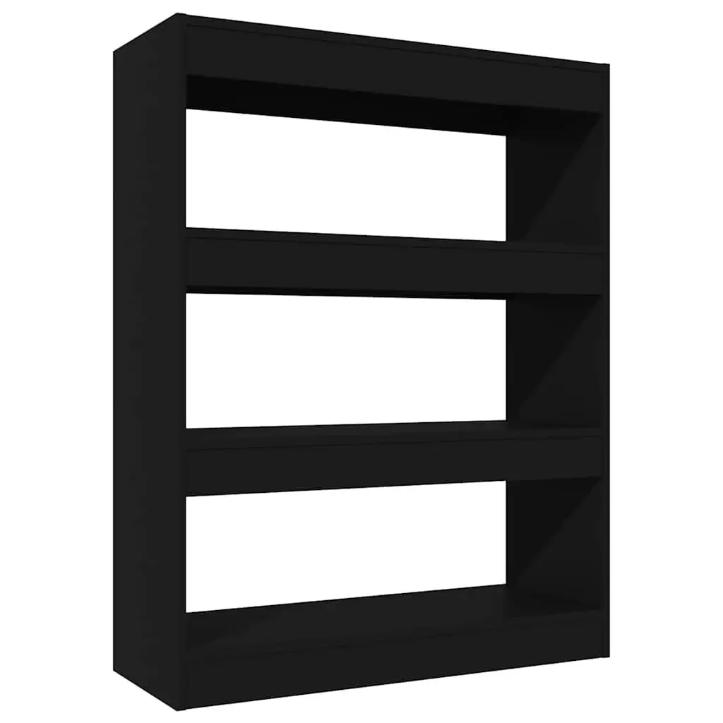Black Book Cabinet Storage and Room Divider