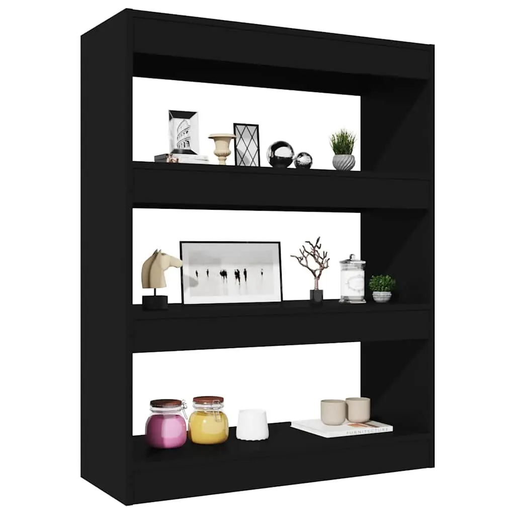 Black Book Cabinet Storage and Room Divider