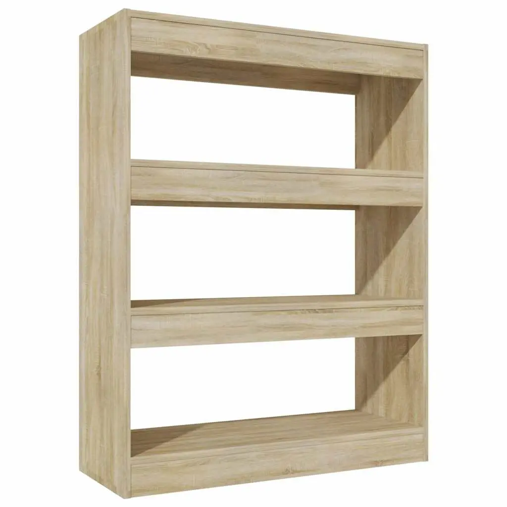 Book Cabinet Room Divider Brown 80x30x103cm Engineered Wood
