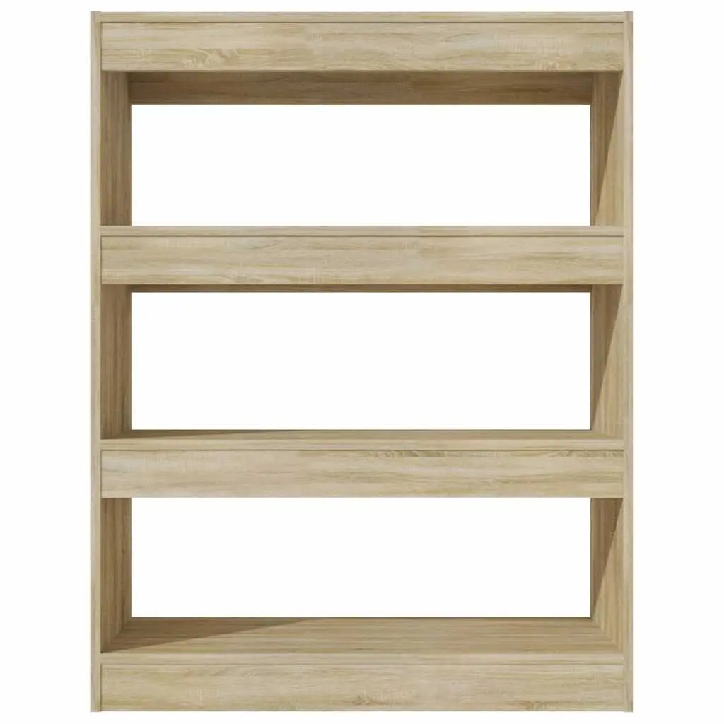 Book Cabinet Room Divider Brown 80x30x103cm Engineered Wood