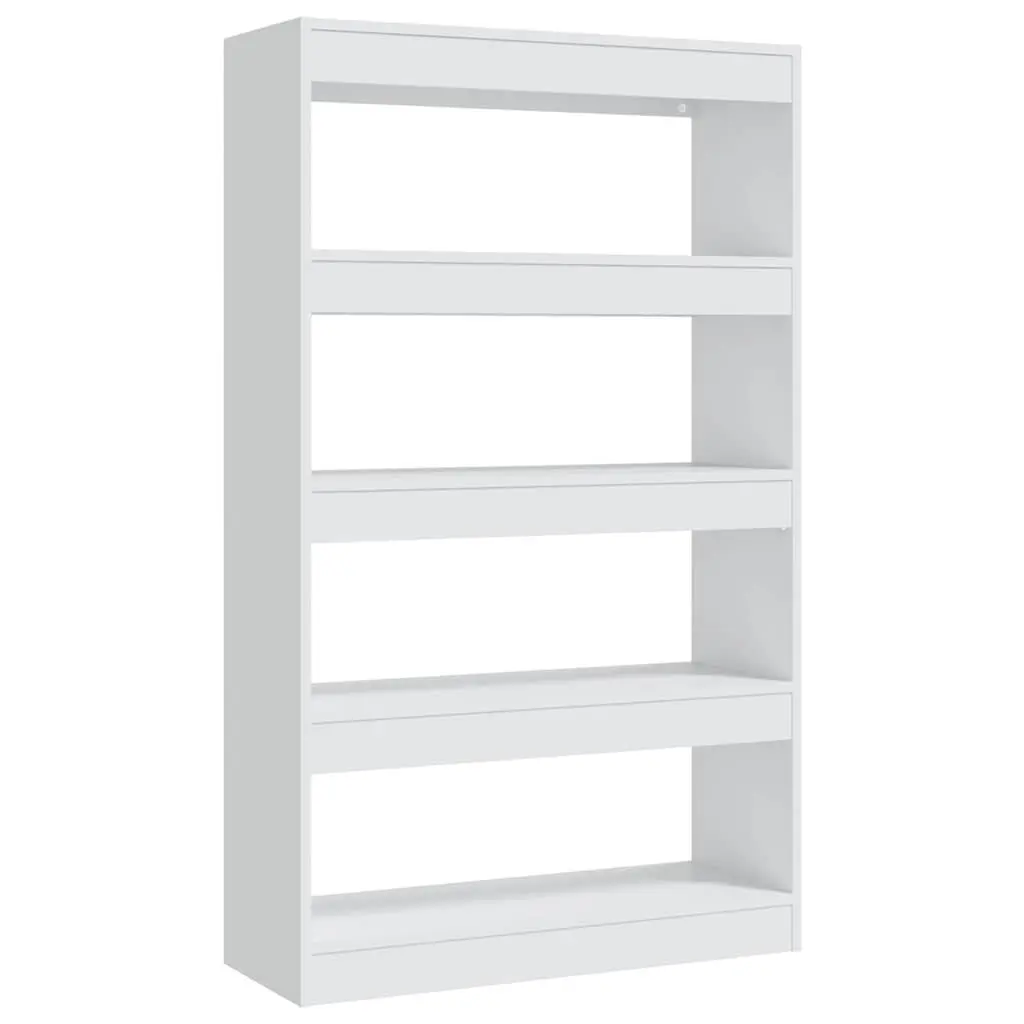 Book Cabinet Room Divider White 80x30x135cm Engineered Wood