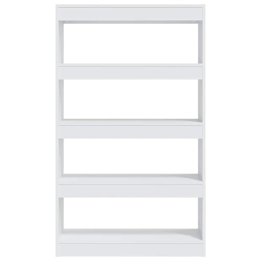 Book Cabinet Room Divider White 80x30x135cm Engineered Wood