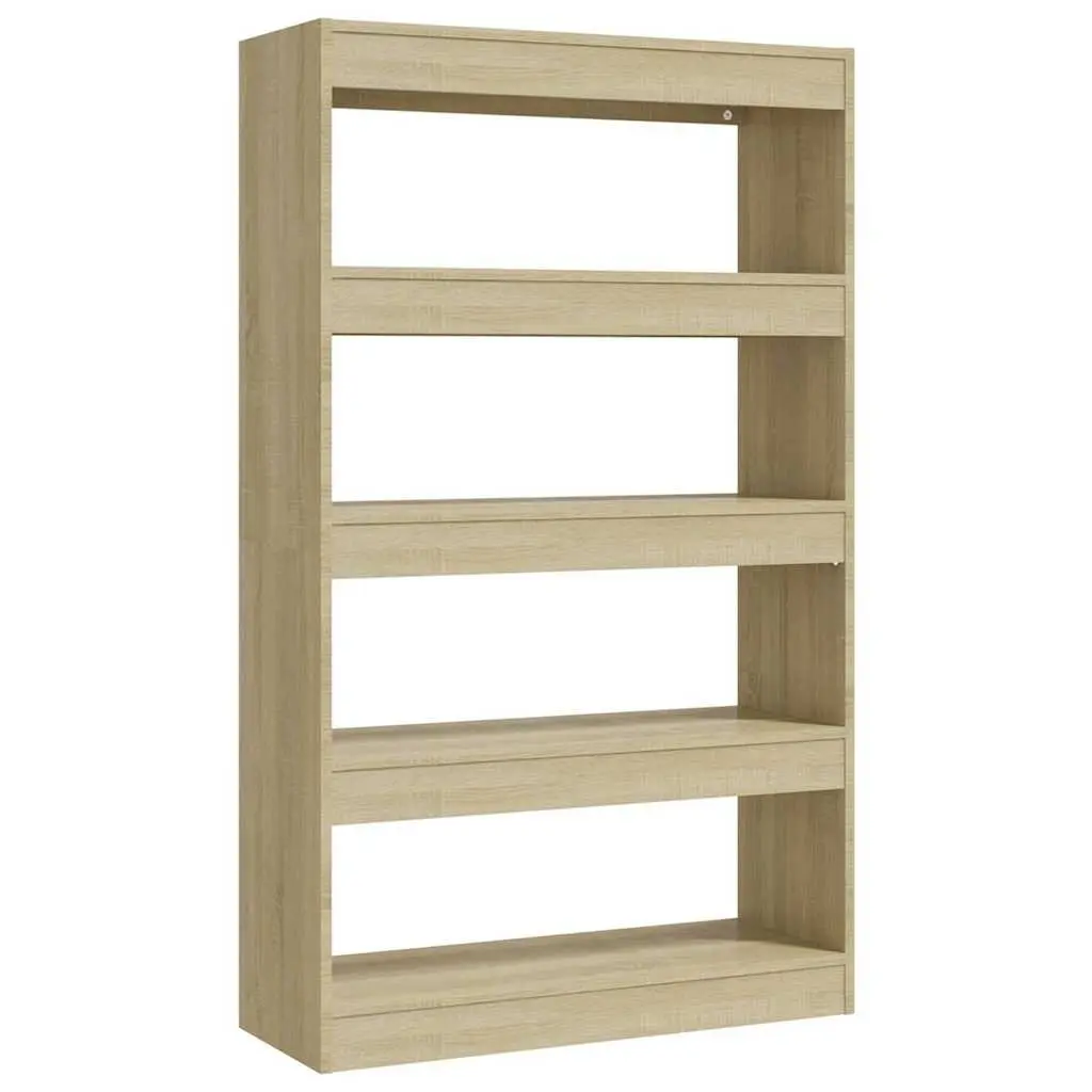Book Cabinet Room Divider Storage Shelf Brown 80x30x135 cm Engineered Wood