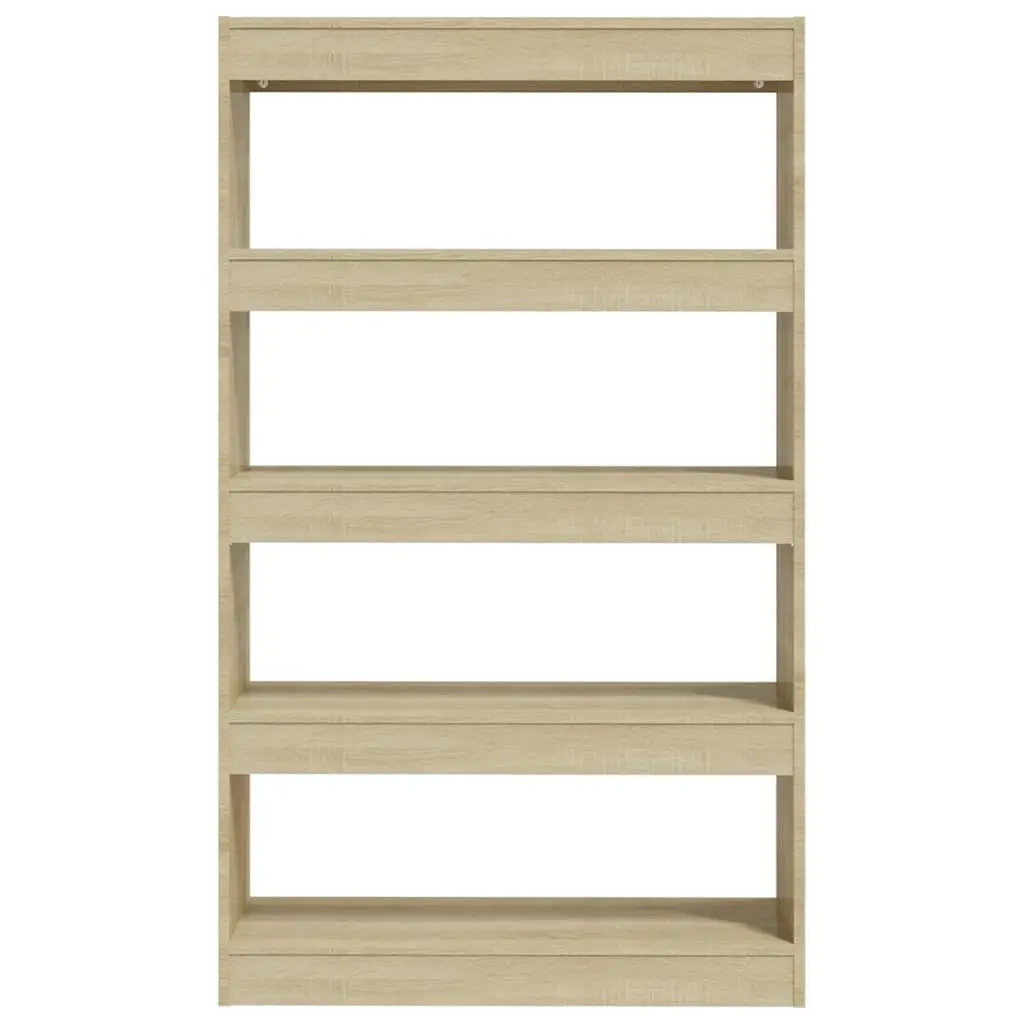 Book Cabinet Room Divider Storage Shelf Brown 80x30x135 cm Engineered Wood
