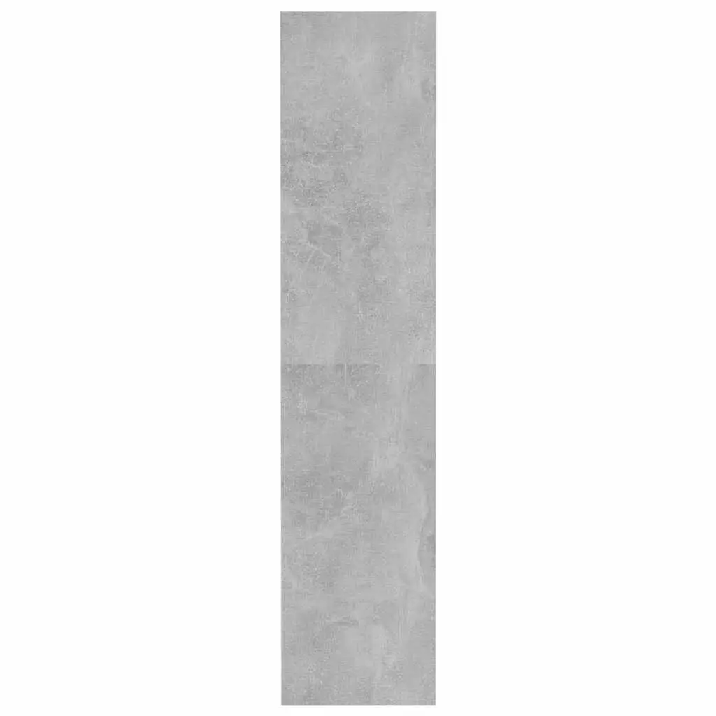 Bookshelf Room Divider Grey Engineered Wood Storage Unit 80W x 30D x 135H cm
