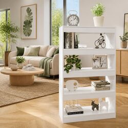High Gloss White Book Cabinet Room Divider