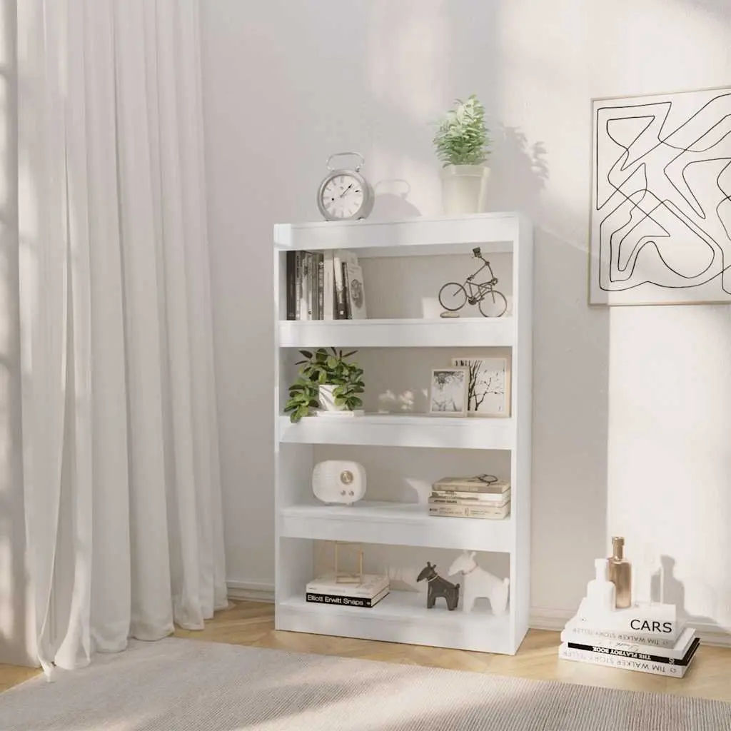 High Gloss White Book Cabinet Room Divider