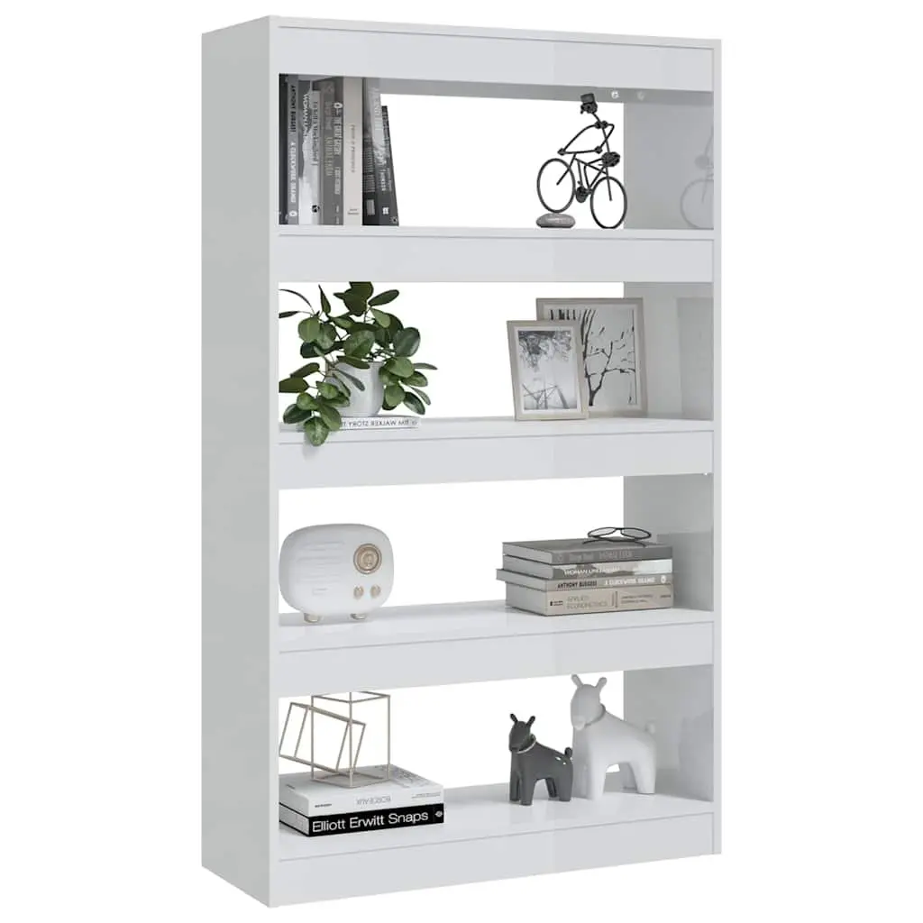 High Gloss White Book Cabinet Room Divider