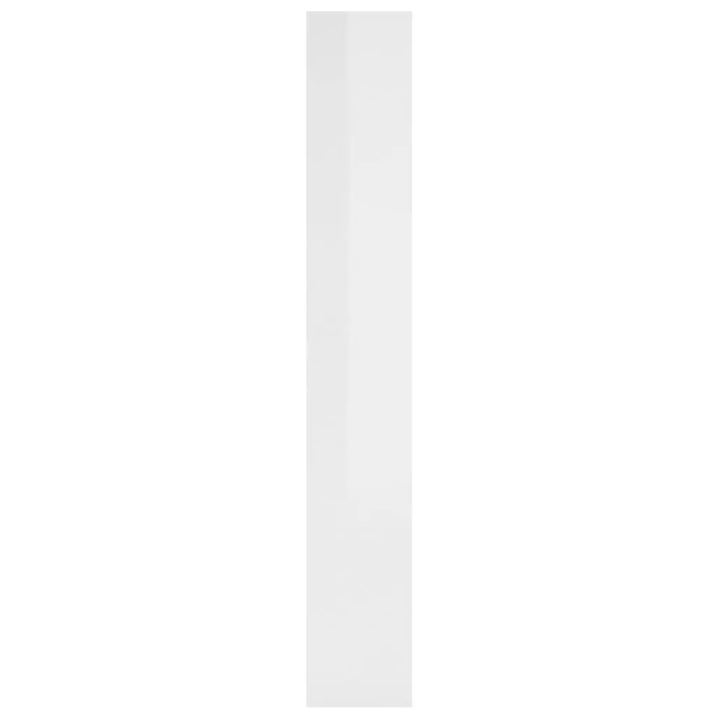 High Gloss White Book Cabinet Room Divider 80x30x198 cm