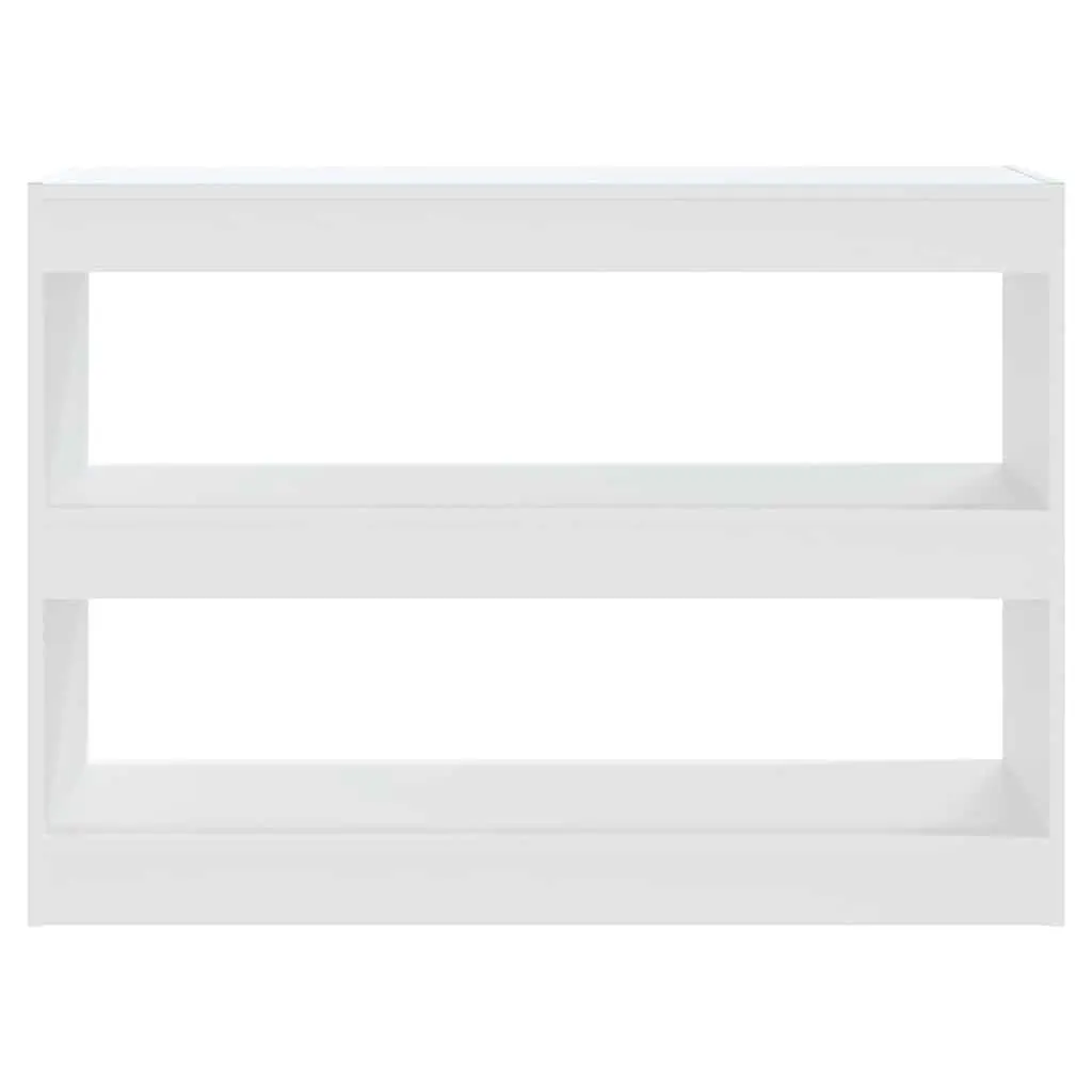 White Book Cabinet Room Divider Storage Unit