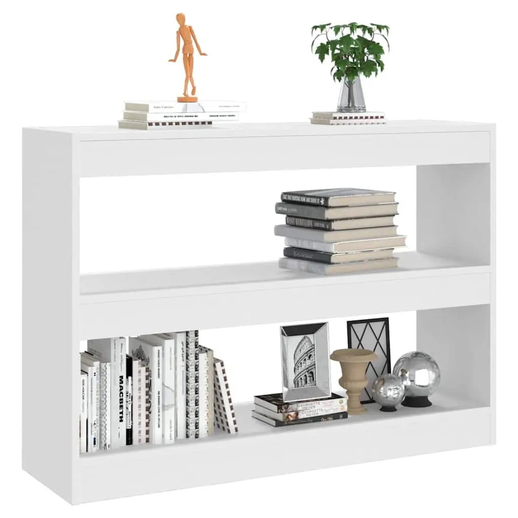 White Book Cabinet Room Divider Storage Unit